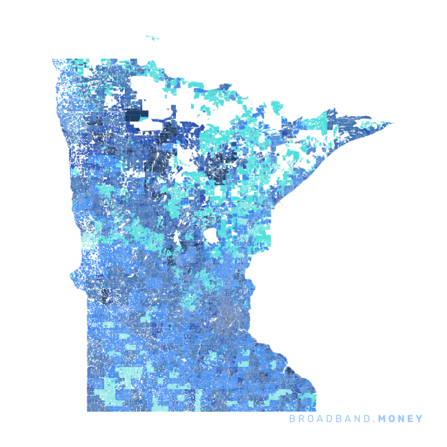 Minnesota broadband investment map ready strength rank