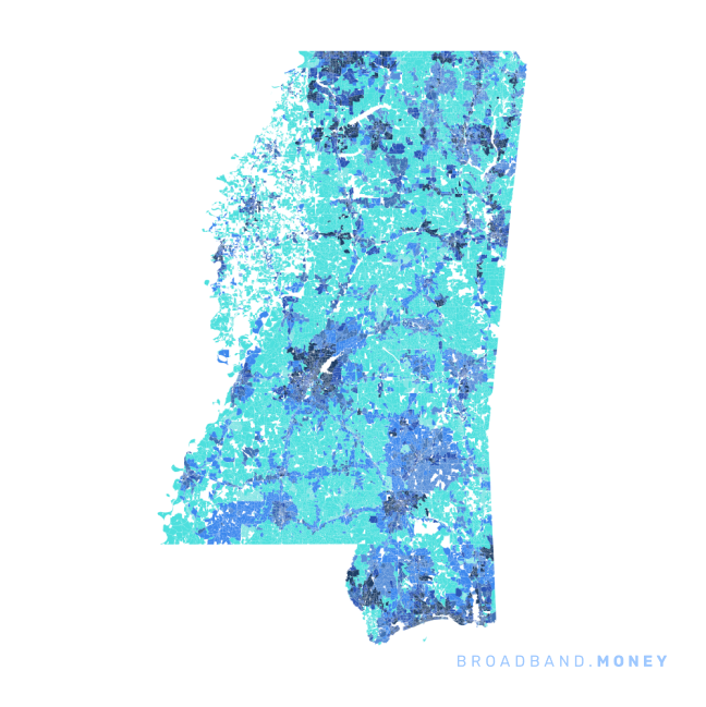 Mississippi broadband investment map ready strength rank