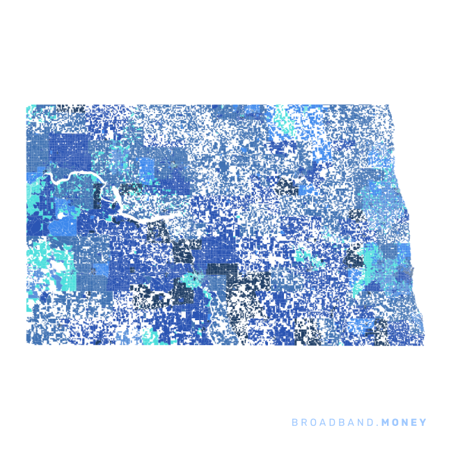 North Dakota broadband investment map ready strength rank