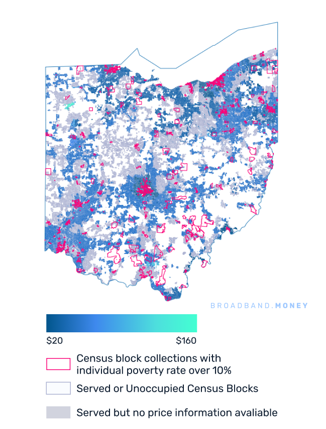 Ohio broadband investment map yield on cost