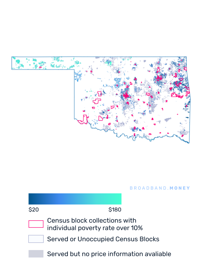 Oklahoma broadband investment map yield on cost