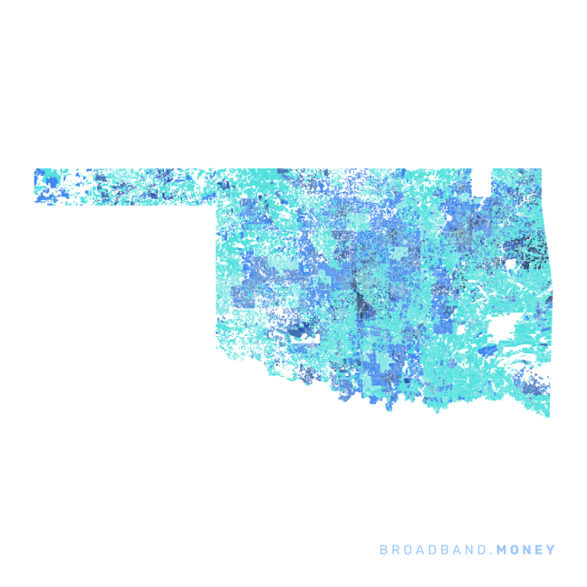 Oklahoma broadband investment map ready strength rank