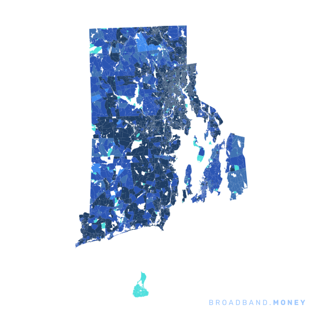 Rhode Island broadband investment map ready strength rank