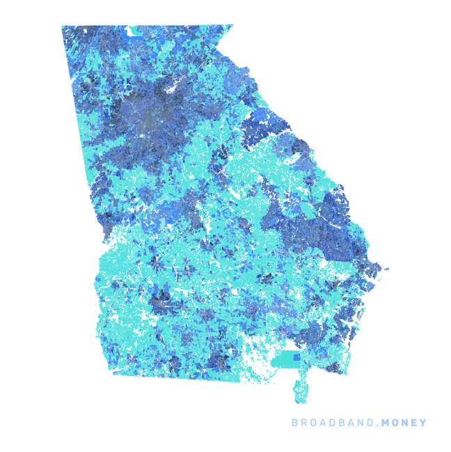 Georgia broadband investment map ready strength rank