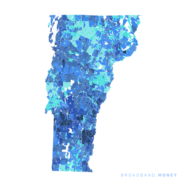 Vermont broadband investment map ready strength rank