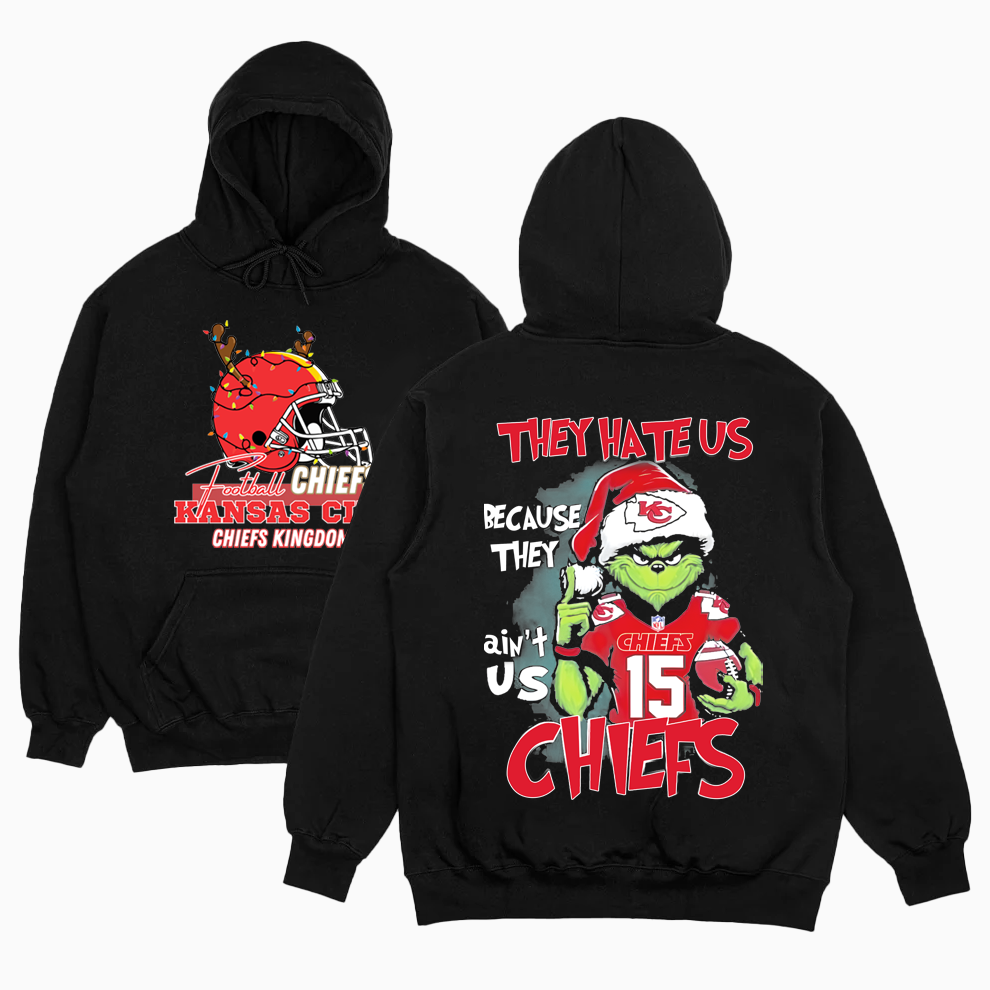 Kansas City Christmas Shirt, 2 Side Grinch Chiefs Shirt Kansas City Christmas Shirt, 2 Side Grinch Chiefs Shirt