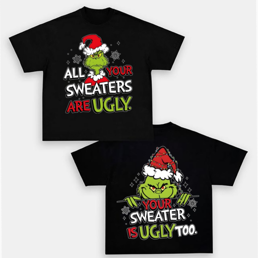 Grinch Christmas Shirt, 2 Side Grinch Shirt, Gift For Christmas