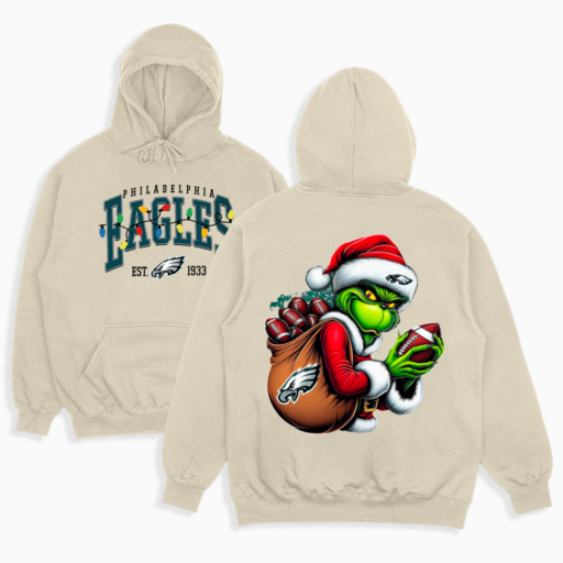 Grinch Philadelphia Christmas Shirt, 2 Side Grinch Shirt