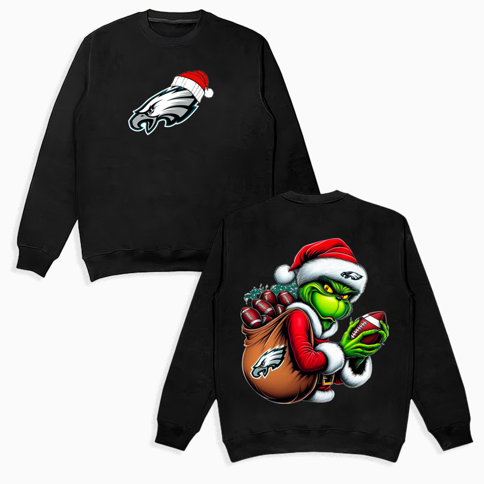 Grinch Philadelphia Christmas Shirt, 2 Side Grinch Shirt Grinch Philadelphia Christmas Shirt, 2 Side Grinch Shirt
