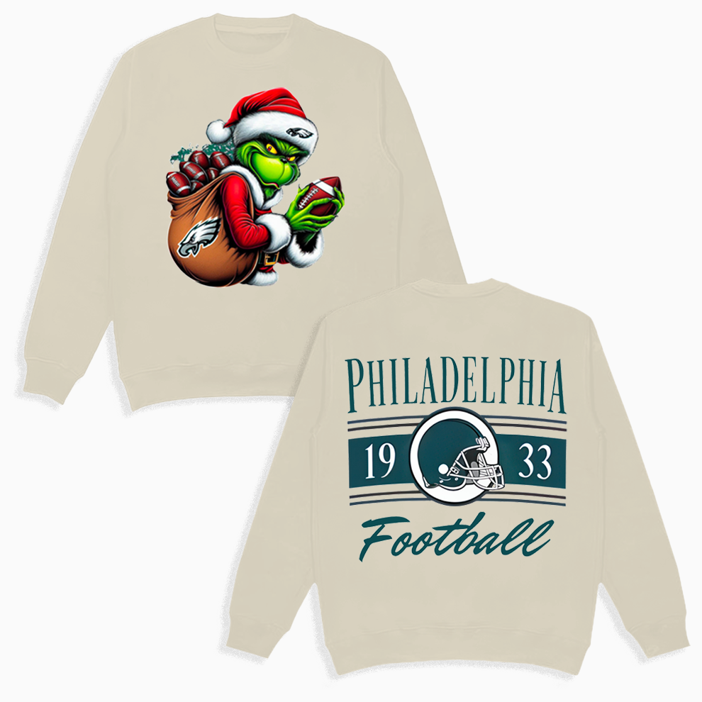 Grinch Philadelphia Christmas Shirt, 2 Side Grinch Shirt Grinch Philadelphia Christmas Shirt, 2 Side Grinch Shirt