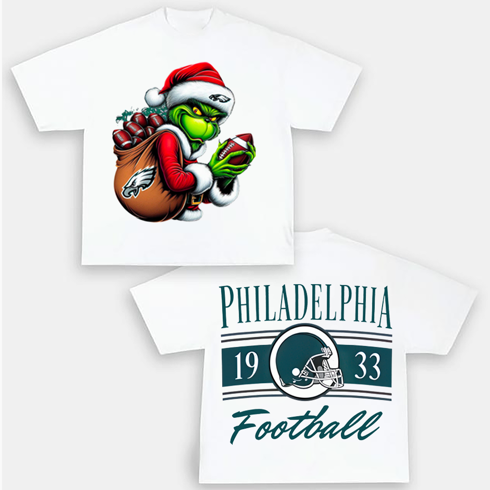 Grinch Philadelphia Christmas Shirt, 2 Side Grinch Shirt Grinch Philadelphia Christmas Shirt, 2 Side Grinch Shirt