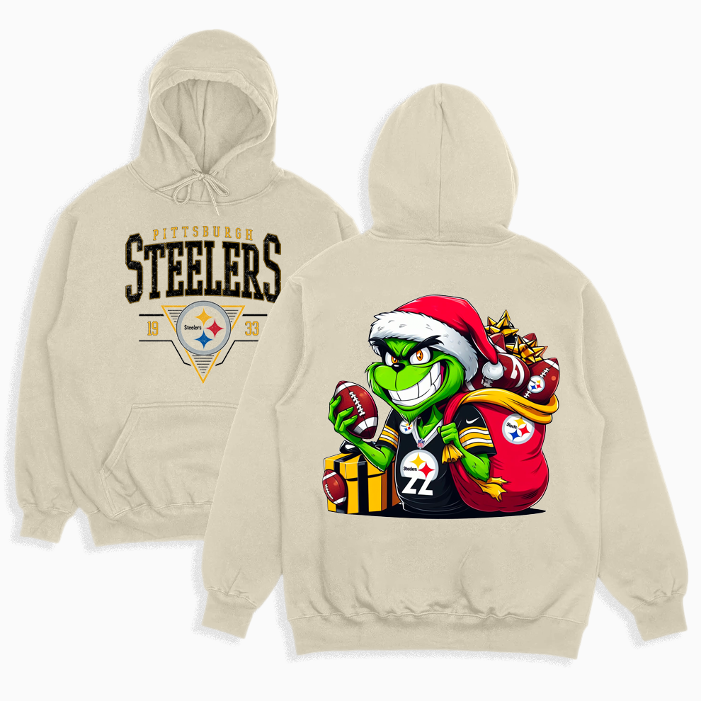 Grinch Pittsburgh Christmas Shirt, 2 Side Grinch Shirt Grinch Pittsburgh Christmas Shirt, 2 Side Grinch Shirt