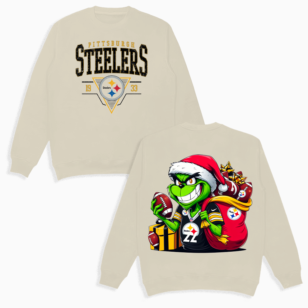 Grinch Pittsburgh Christmas Shirt, 2 Side Grinch Shirt Grinch Pittsburgh Christmas Shirt, 2 Side Grinch Shirt