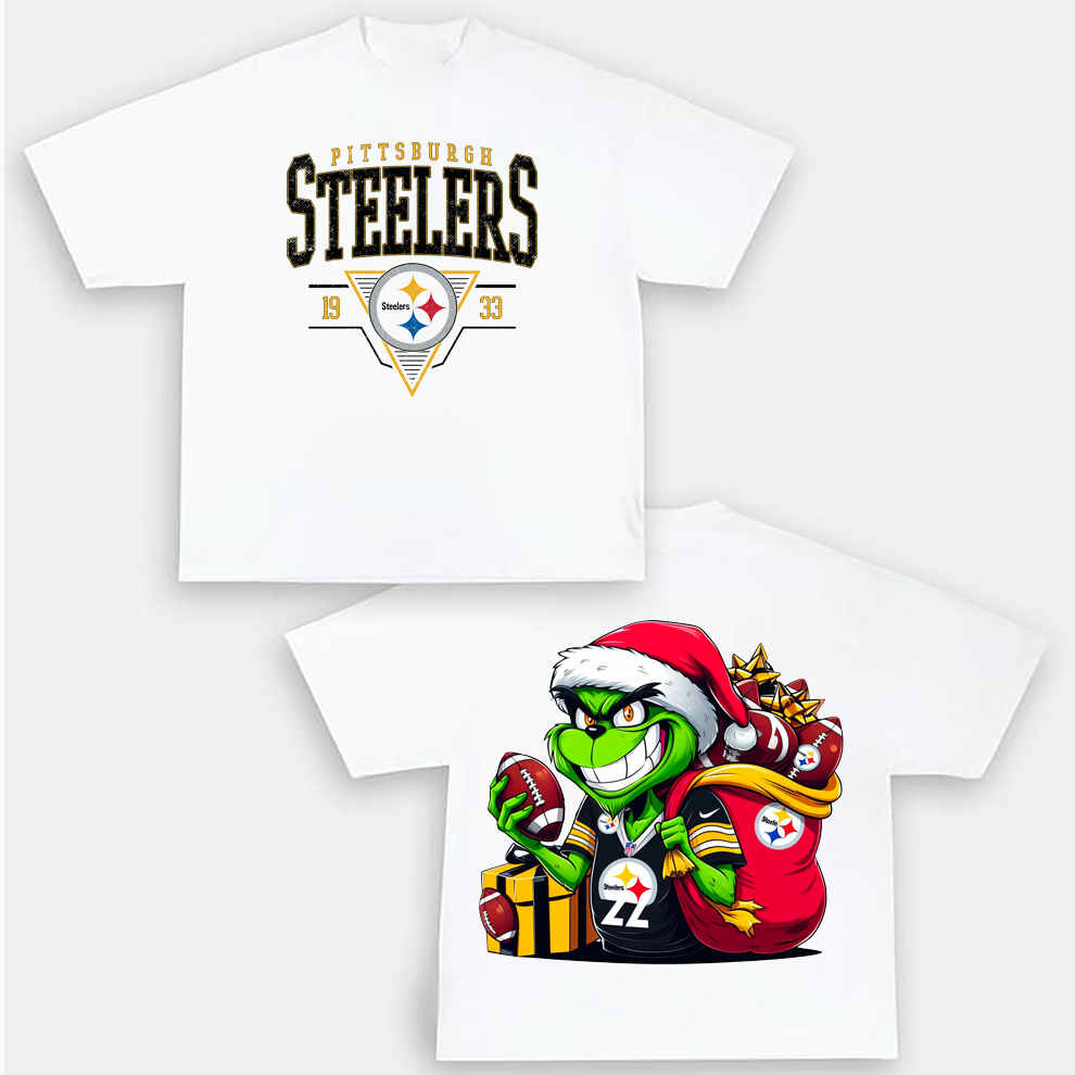 Grinch Pittsburgh Christmas Shirt, 2 Side Grinch Shirt Grinch Pittsburgh Christmas Shirt, 2 Side Grinch Shirt