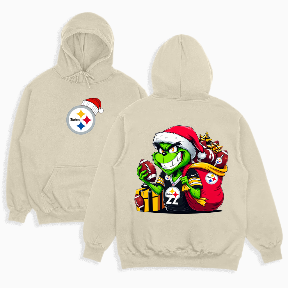 Grinch Pittsburgh Steelers Christmas Shirt, 2 Side Grinch Shirt Grinch Pittsburgh Steelers Christmas Shirt, 2 Side Grinch Shirt