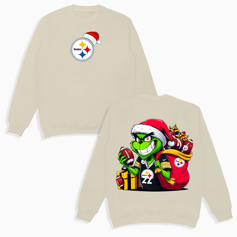 Grinch Pittsburgh Steelers Christmas Shirt, 2 Side Grinch Shirt Grinch Pittsburgh Steelers Christmas Shirt, 2 Side Grinch Shirt
