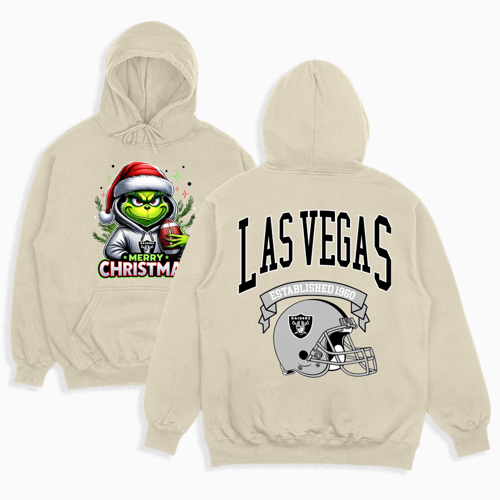 Grinch Las Vegas Raiders Christmas Shirt, 2 Side Grinch Christmas Shirt Grinch Las Vegas Raiders Christmas Shirt, 2 Side Grinch Christmas Shirt