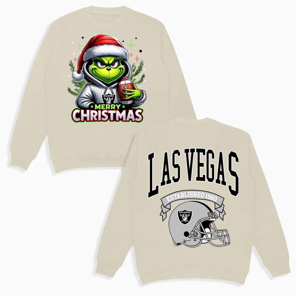 Grinch Las Vegas Raiders Christmas Shirt, 2 Side Grinch Christmas Shirt Grinch Las Vegas Raiders Christmas Shirt, 2 Side Grinch Christmas Shirt