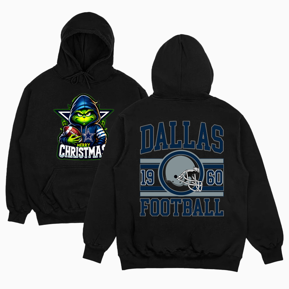 Grinch Dallas Cowboys Christmas Shirt, 2 Side Grinch Shirt Grinch Dallas Cowboys Christmas Shirt, 2 Side Grinch Shirt