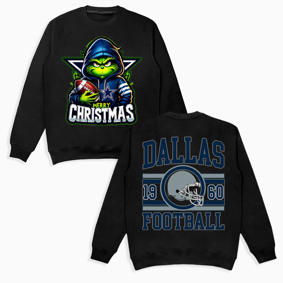 Grinch Dallas Cowboys Christmas Shirt, 2 Side Grinch Shirt Grinch Dallas Cowboys Christmas Shirt, 2 Side Grinch Shirt