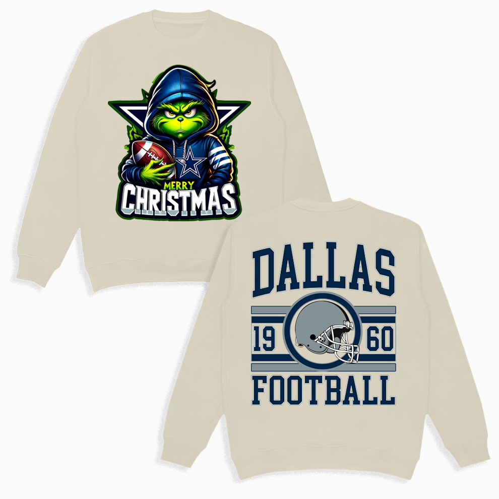 Grinch Dallas Cowboys Christmas Shirt, 2 Side Grinch Shirt Grinch Dallas Cowboys Christmas Shirt, 2 Side Grinch Shirt