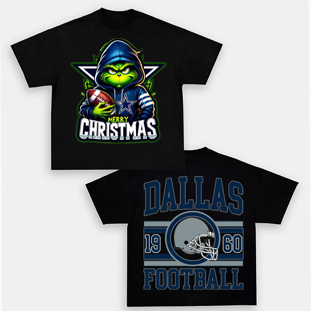 Grinch Dallas Cowboys Christmas Shirt, 2 Side Grinch Shirt Grinch Dallas Cowboys Christmas Shirt, 2 Side Grinch Shirt