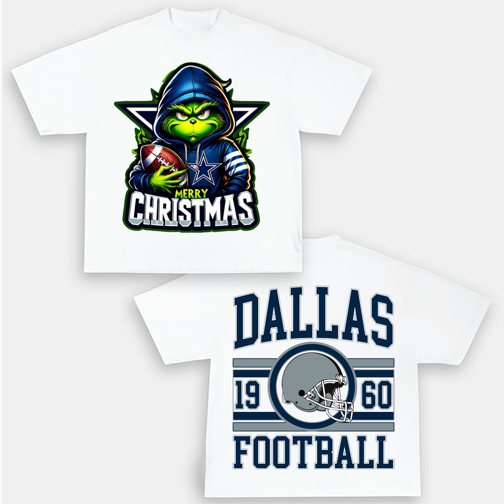 Grinch Dallas Cowboys Christmas Shirt, 2 Side Grinch Shirt Grinch Dallas Cowboys Christmas Shirt, 2 Side Grinch Shirt