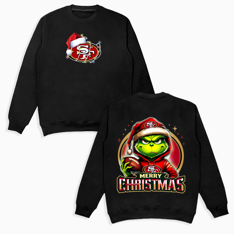 Grinch San Francisco Christmas Shirt, 2 Side Grinch Shirt Grinch San Francisco Christmas Shirt, 2 Side Grinch Shirt