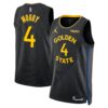 Unisex Jordan Brand Moses Moody Black Golden State Warriors Badge Swingman Player Jersey – Statement Edition