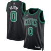Unisex Jordan Brand Jayson Tatum Black Boston Celtics Swingman Jersey – Statement Edition
