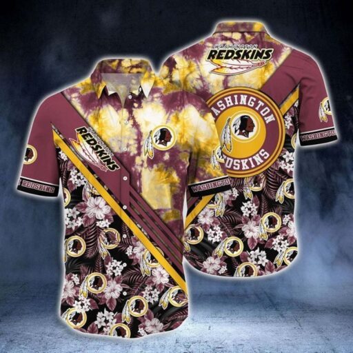 Hawaiian Washington Redskins Sunset Vibes Hawaiian Shirt