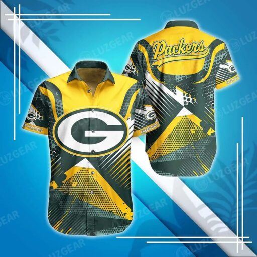 Personalized HawaiianGreen Bay Packers Dynamic Waves Hawaiian Shirt