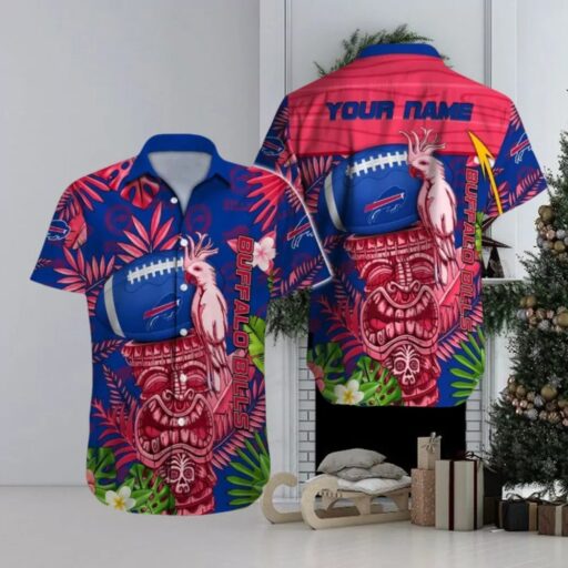 Hawaiian Buffalo Bills Tropical Tiki Personalized Hawaiian Shirt