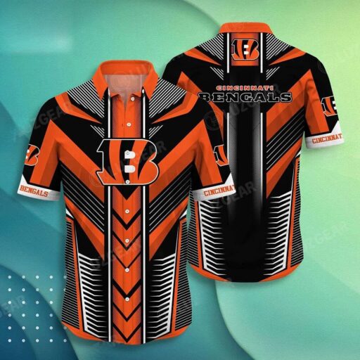 Hawaiian Cincinnati Bengals Victory Stripes Shirt