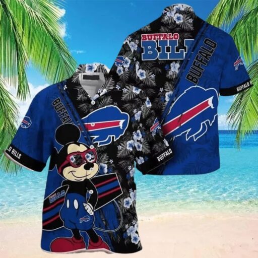 Hawaiian Buffalo Bills Beach Mickey Mouse Hawaiian Shirt