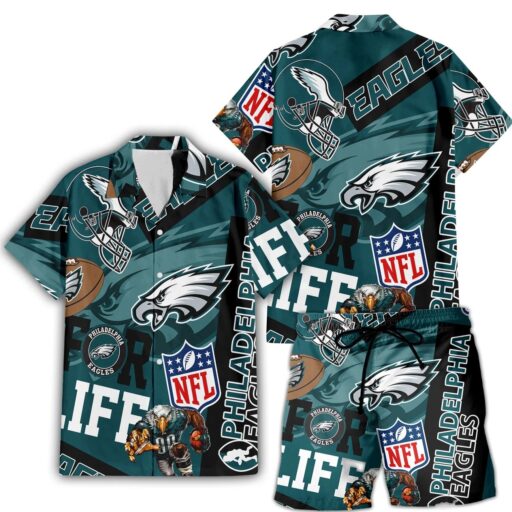 Hawaiian Philadelphia Eagles For Life Hawaiian Shirt