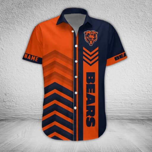 Hawaiian Chicago Bears Chevron Stride Shirt