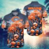 Hawaiian Chicago Bears Spooky Skull Grove Shirt