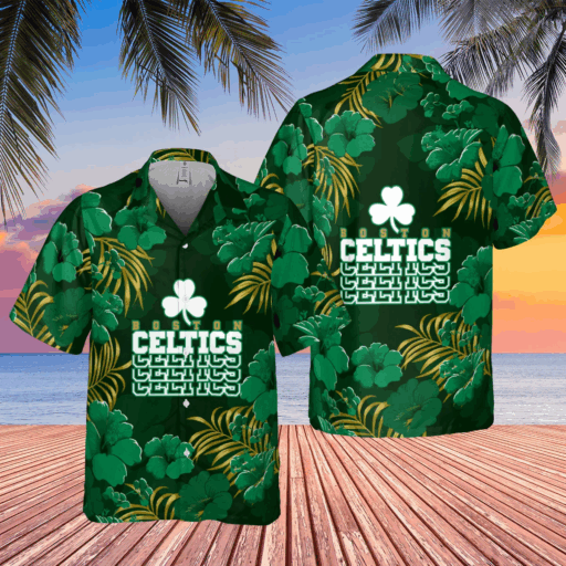 Hawaiian Boston Celtics Green Paradise Shirt