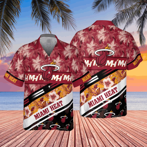 Hawaiian Miami Heat Sunset Tropics Shirt