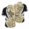 Hawaiian New Orleans Saints Camo Lightning Hawaiian Shirt