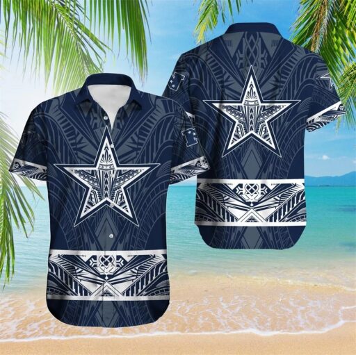 Hawaiian Dallas Cowboys Tribal Star Hawaiian Shirt