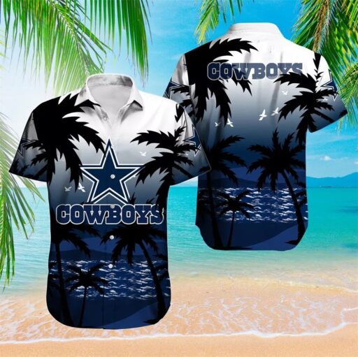 Hawaiian Dallas Cowboys Ocean Breeze Hawaiian Shirt