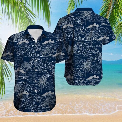 Hawaiian Dallas Cowboys Wave Rider Hawaiian Shirt
