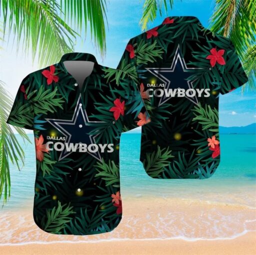 Hawaiian Dallas Cowboys Tropical Night Hawaiian Shirt