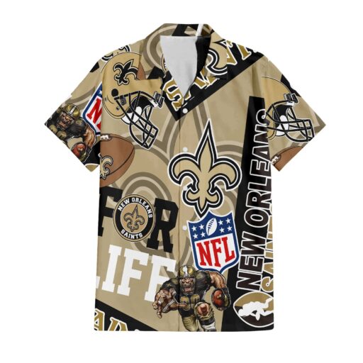 Hawaiian New Orleans Saints For Life Hawaiian Shirt