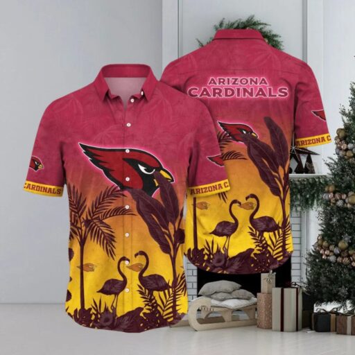 Hawaiian Arizona Cardinals Flamingo Paradise Shirt