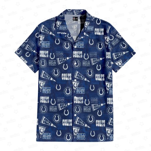 Hawaiian Indianapolis Colts Gridiron Majesty Hawaiian Shirt