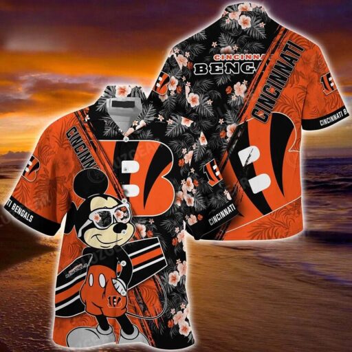 Hawaiian Cincinnati Bengals Mickey Tropical Shirt