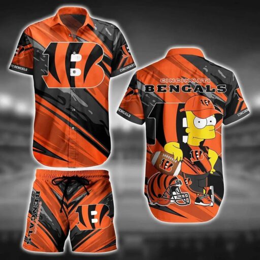 Hawaiian Cincinnati Bengals Cartoon Blitz Shirt